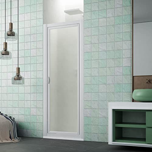 Porte de douche en niche pivot 105 CM H 190 en Acrylique mod. Sigma