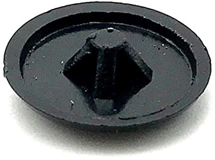 Press Cover Caps 6-8 Gauge Pozi cross head screw 13mm black push on cover.(Pack of 60)