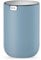 EKO Mini Desk Trash Can with Swing-Top Lid 0.4 Gallon Small Table Round Wastebasket for Office, Home, Car (Blue)