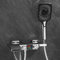XJTNLB Wannenarmatur mit Handbrause Badewannenarmatur Wasserfall mit Brause mit Digitaler Bildschirm 3 Modi Bad Armatur Badewanne, Chrom