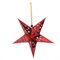 Tiuimk Glitzernde Sternspitze für Weihnachtsbaum, Rot, 40 cm, perfekte festliche Dekoration