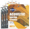 SHAEVLE Lot de 3 jeux de 6 cordes de guitare acoustique pour guitare acoustique - Cordes de rechange en acier pour débutants