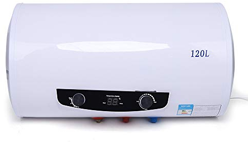 Scaldabagno elettrico orizzontale, scaldabagno a parete + doccetta 220 V (120 L)