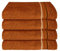 Schiesser Frottier Handtuch Skyline Color im 4er Set | 100% Baumwolle aus nachhaltiger Produktion | saugstark, weich, farbecht | 50x100cm | Terrakotta
