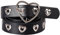 JJDreams Damen Nietengürtel für Rock Jeans Gürtel PU Leder Punk Gürtel mit Herz Öse Verstellbar