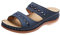 IQYU Langlaufski Set Damen Klassisch Mit Bindung Und Schuhe Damen Sommer Einfarbig Slip On Casual Open Toe Wedges Weicher Boden Atmungsaktive Hausschuhe Schuhe Sandalen Schuhe 40 Damen (Dark Blue, 41)