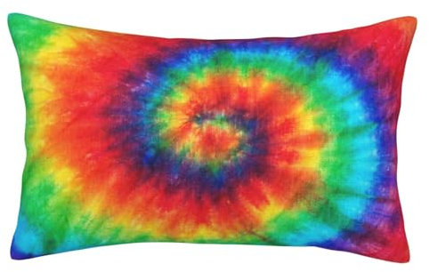 YFSGDLBN Batik-Kissenbezug, Hippie-Druck, dekorativer Kissenbezug, quadratisches Kissen