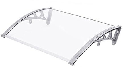 80 x 120 cm durevole policarbonato pioggia tenda design a forma di arco per riduzione del rumore rapido pioggia scorrevole fuori tende da sole esterne