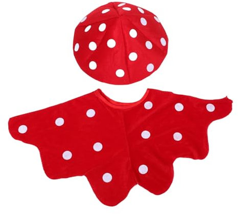 TOYANDONA Roter Pilzhut Für Erwachsene Und Lustige Cosplay-mütze Mit Einzigartigem Punktmuster Für Halloween Karneval Und Feiern Für Gelegenheiten