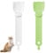 Lot de 2 cuillères à presser pour nourriture pour chat - En silicone - Pour chien et chat - Cuillère à presser - Cuillère distributrice de nourriture pour chat (vert et blanc)
