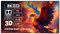 Ultra Thin Fixed Frame Screen - PET Crystal ALR (CBSP) - UST, 8K, 3D Active 100'' 16:9'