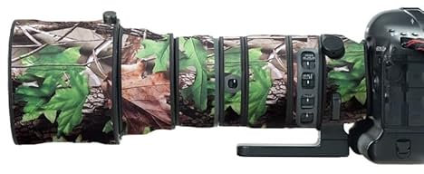 XCOAT Wasserdichte Camouflage-Objektivabdeckung für Sigma 150–600 mm F5–6.3 DG OS Sport, Kamera-Regenschutz, Objektivschutzhüllen und -hüllen, geeignet für Wildtier- und Sportfotografie (Grünes