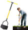 Tondeuse à Gazon Manuelle - Outil de Gestion du Gazon Durable, Coupe-Bordure de Jardin à Dents de scie | Équipement Robuste en Acier avec poignée Ergonomique, grattoir de Nettoyage Multifonctionnel.