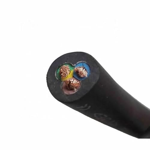2.5mm 10m Heavy Duty Rubber Cable – H05RR-F 3183R 3 Core Flexible Outdoor Extension Lead for Garden, Pond Pump, Tools & Equipment