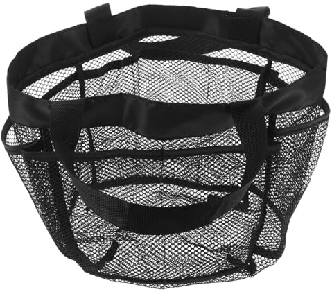 DIKACA Atmungsaktive Reise Toiletry Bag mit Fächern Doppelte Griffe Großer Tragbarer Netz Waschtasche für College Wohnheim Camping Fitnessstudio und Strandbedarf
