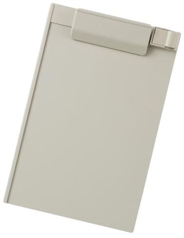 Portapapeles Portapapeles de plástico A5, soporte papel con Clip, carpetas escritura for aulas escolares y oficina, 3 uds(Grey)