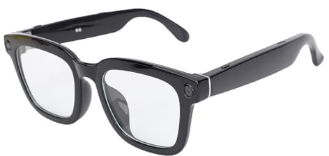 Goshyda AI Smart Brille, BT 5.3 Gläser mit Integrierter 1080p -Kamera für Männer Frauen, für das Gaming -Meeting Travel Trade Business