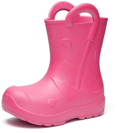 Ladeheid x Camminare Gummistiefel Kinder EVA Splash-Design LA-CA-20 | Für Regentage, ultraleicht und wasserdicht, rutschfeste Sohle, bequeme Griffe, leicht zu reinigen, für Kita und Alltag