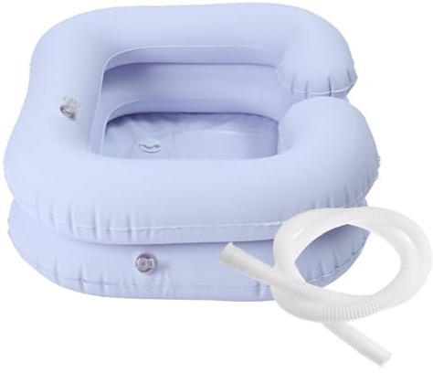 Shampoo-Becken – 60 X 55 X 22 Cm, Tragbares Shampooo-Tablett | Haarwaschbecken Am Bett | Shampoo-Schüssel Für Ältere Menschen, Behinderte, Schwangere, Verletzte, Bettlägerige, Behinderte, H