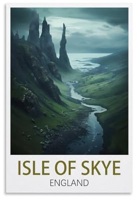 1000-Teile-Puzzle für Erwachsene – Isle of Skye, England – Papierpuzzle, 1000 Teile, Entspannungsspielzeug für Erwachsene, 26 x 38 cm