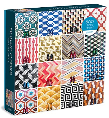 Galison 9780735369368 Mosaic Floors 500 Piece Puzzle