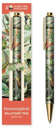 Premium Kugelschreiber: Ernst Haeckel, Kolibris: Unser Hochwertiger Ballpoint Pen in einer dekorativen Geschenkbox und mit auswechselbarer Kugelschreibermine (Kugeschreiber mit Kunstmotiv)