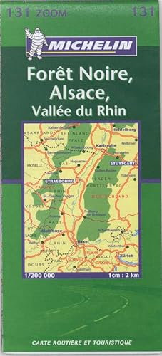 Carte routière : Forêt Noire, Alsace Vallée du Rhin