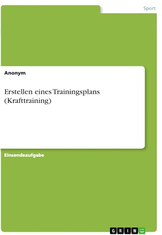 Erstellen eines Trainingsplans (Krafttraining)