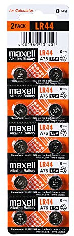 Maxell Bateria Alkaline LR44 (China Version) [de Import]
