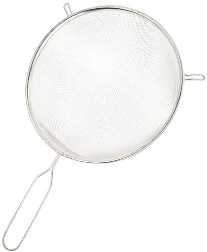 KitchenCraft Extra Large Sieve with Handle, Tin-Coated Metal, 24 cm