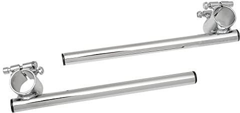 Emgo 7/8in. Steel Clip-on Handlebars - 36mm - Chrome, Handle Bar Size: 7/8in., Color: Chrome 23-93135