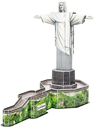 Playtastic 3D Modellbau: 3D-Puzzle Cristo Redentor in Rio de Janeiro, 22 Puzzle-Teile (Holzbausatz)