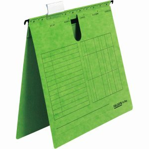 Falken 5 x Hängehefter UniReg Kraftkarton 230g/qm kaufm. Heftung grün VE=5 Stück