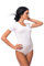 Evoni Damenbody | Overall Bodysuit mit Rundhals für Frauen | Kurzarm-Body in verschiedenen Farben mit Verschluss | hochwertige Nachtwäsche mit optimaler Passform | sportlicher Damen-Body(XXL, Weiß)