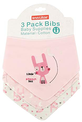 Zerodis Lätzchen Baby Weiche Baumwolle Spucktuch Dreieckstuch Unisex Baby Shower für Baby Neugeborenen(Hase)