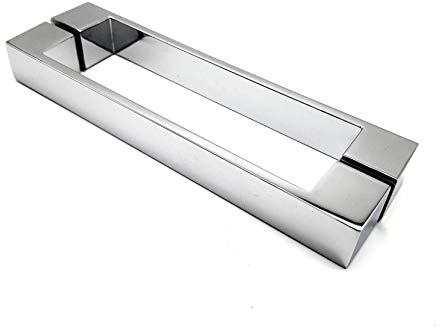 Pair of Chrome Shower Door Handles | 160mm Hole Centres | 195mm Long | Suitable for Shower Enclosures | HAND022