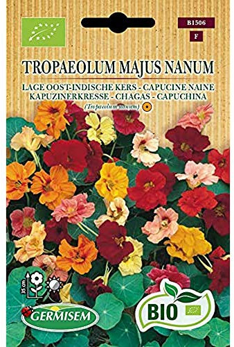 Germisem Orgánica Tropaeolum Majus Nanum Semillas de Nasturtium 3 g (ECBIO1506)