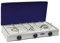 Parker Fornello 3 fuochi a gas Metano (Gas di Città) grigio blu per uso esterno - mod. 5328CGBm