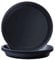 Kunjocy Pack of 5 Black Plant Pot Saucers, 21 CM Round Plant Pots Trays Garden Plant Saucer Plant Plastic Plate Pot Tray for Garden Indoor Outdoor Fit Plant Pot up to 18 CM (Black, Outer 21 CM)
