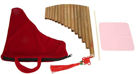 Flûte de Pan, Facile à Apprendre G Key Flûte de Pan Flûte de Pan Bambou Naturel sans Pollution pour les Débutants (Main gauche)