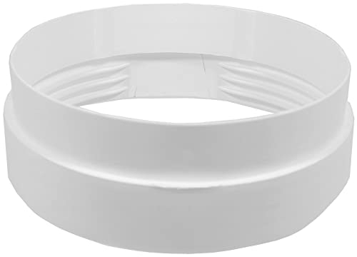 SPARES2GO Adaptador de conector de manguera de ventilación de aire acondicionado 6 pulgadas 150 mm Anillo de salida de conducto roscado