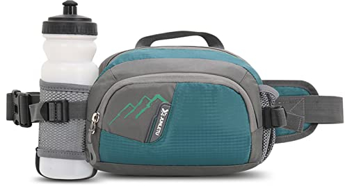 Lixada Outdoor-Sport-Gürteltasche mit Flaschenhalter, Bauchtasche für Damen und Herren, Atmungsaktiv Sport Hüfttasche für Radfahren, Laufen, Wandern, Marathon, Bauchtasche, Trinkgürtel