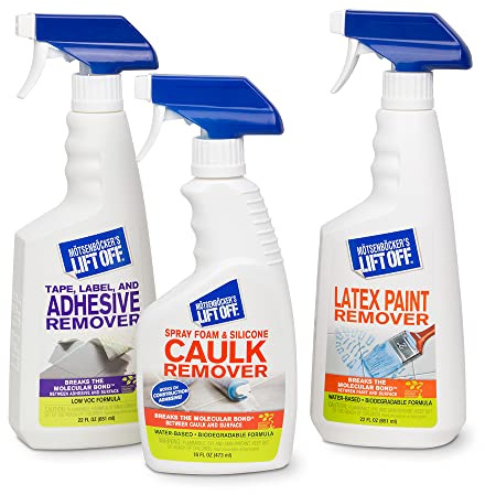 Lift Off 99614 DIY Make-Over Kit Includes Latex Paint Remover, Silicone Latex Caulk and Foam Sealant Remover, and Tape, Label, and Adhesive Remover Perfect for DIY Projects