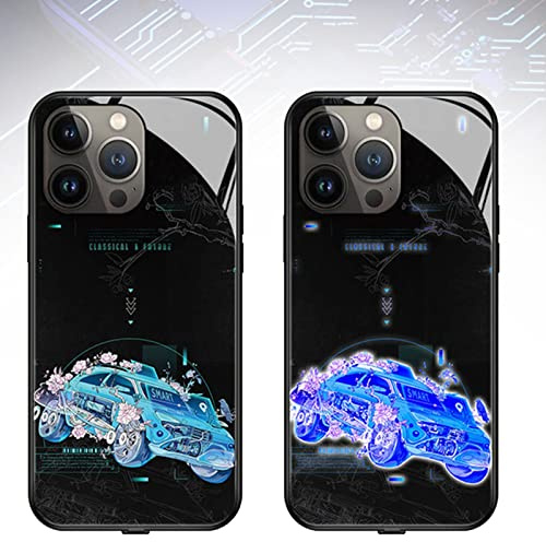 behound Intelligent Sound Control Light-Up Phone Case For iPhone 14/13/12/11 Series, Colorful Light up Phone Case, Voice Control Call LED Flash Phone Cover (01,for iPhone 13 Pro Max)
