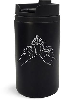 Mug isotherme humoristique avec doigt d'honneur gravé au doigt d'honneur