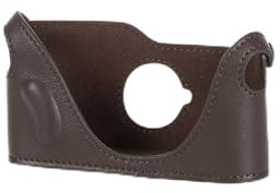 MRZHOUCASE Halbtasche aus echtem Rindsleder für Leica M2 M3 M4 M6 M7 MP Filmkameras (braunes Leder)