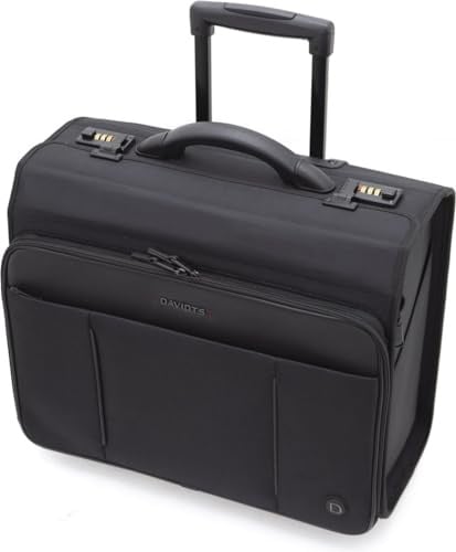Davidt's DAVIDTS 263113 Pilot case + trolley nero, Nero , Trolley Modell 1, Custodia pilota