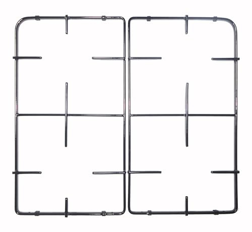 Beko Arcelik - Kit 2 griglie 407 x 227 mm. in ferro smaltato nero lucido 510110116-510110117 per cucina piano cottura - P2002/KIT - Prodotto originale