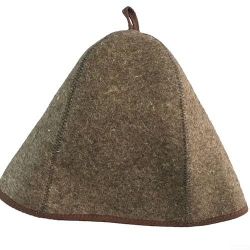 Sauna-Hüte, Wollfilz, Saunahüte mit Aufhängeschlaufe, Badehüte, Sauna-Zubehör für Sauna, Spa, Dampfbäder, Kopfschutz