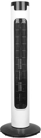 COZYBRITE Tower Fan Cooling Oscillating 32 inch with 3 Speed Setting Quiet Bladeless for Bedroom Living Room Home Office LG32-06A (White)